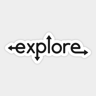 Explore Arrows Sticker